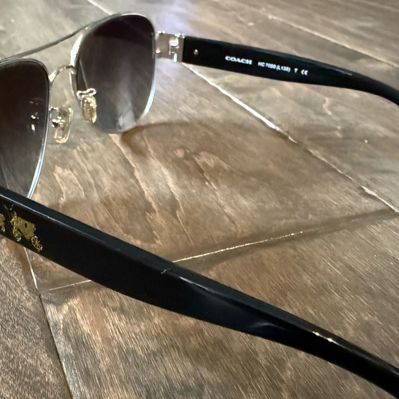 Coach Olivia Aviator Black Sunglasses - Picture 3 of 9